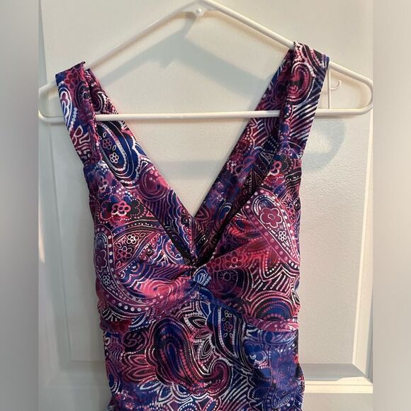 NWT Swimsuit For All Twist Front Maillot One Piece Women Size 10 - Picture 2 of 14